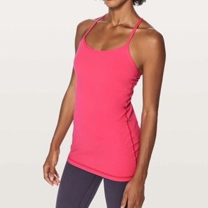 Lululemon Power Y Tank Top Magenta Pink Bon Bon